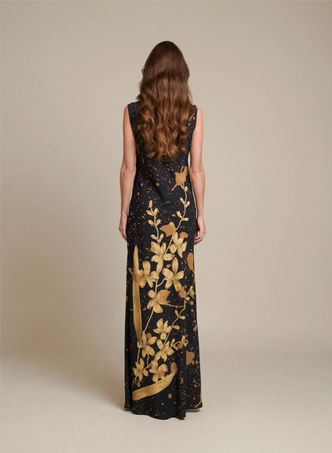 INDRA Flower - Black / Gold