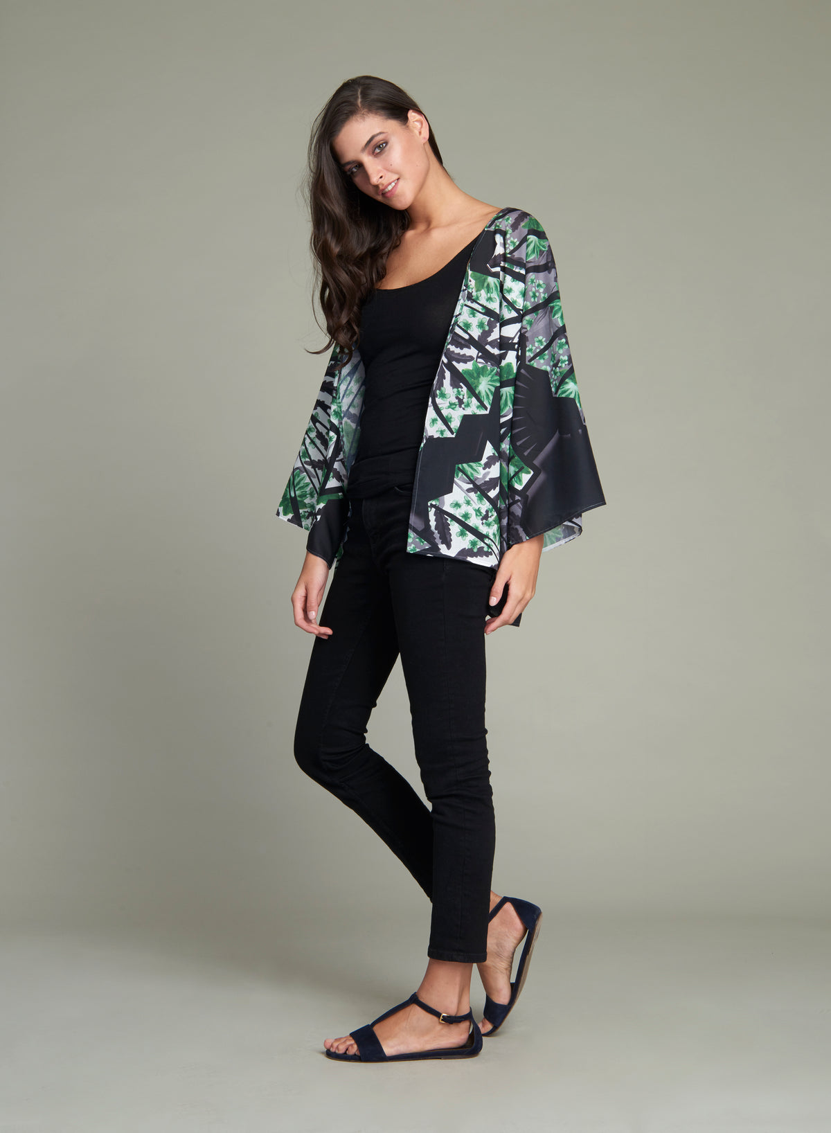 JIMENA Abanico - Green / Black