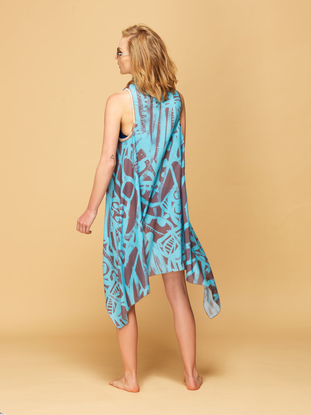 VALERIA Phyllo - Brown And Turquoise W / Tree Brown