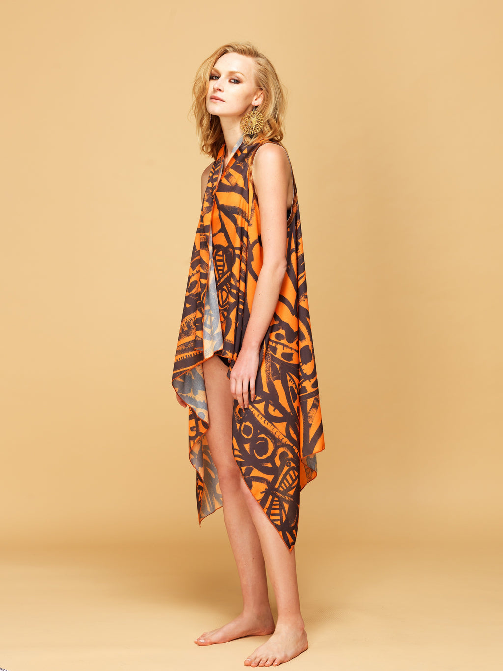 VALERIA Phyllo - Orange And Brown W / Brown